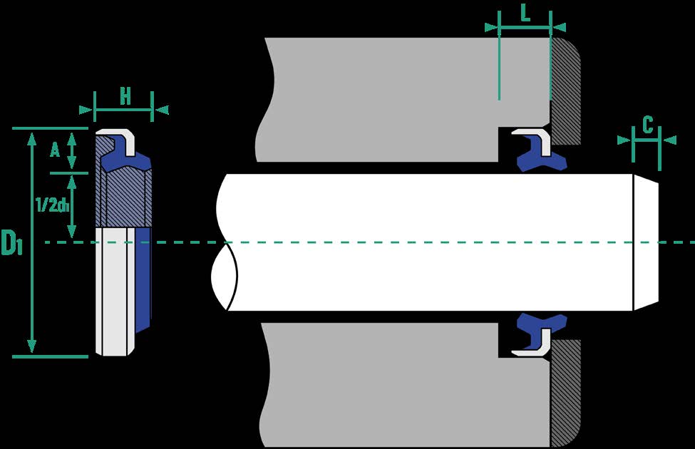 Wiper Seal Model DKBI